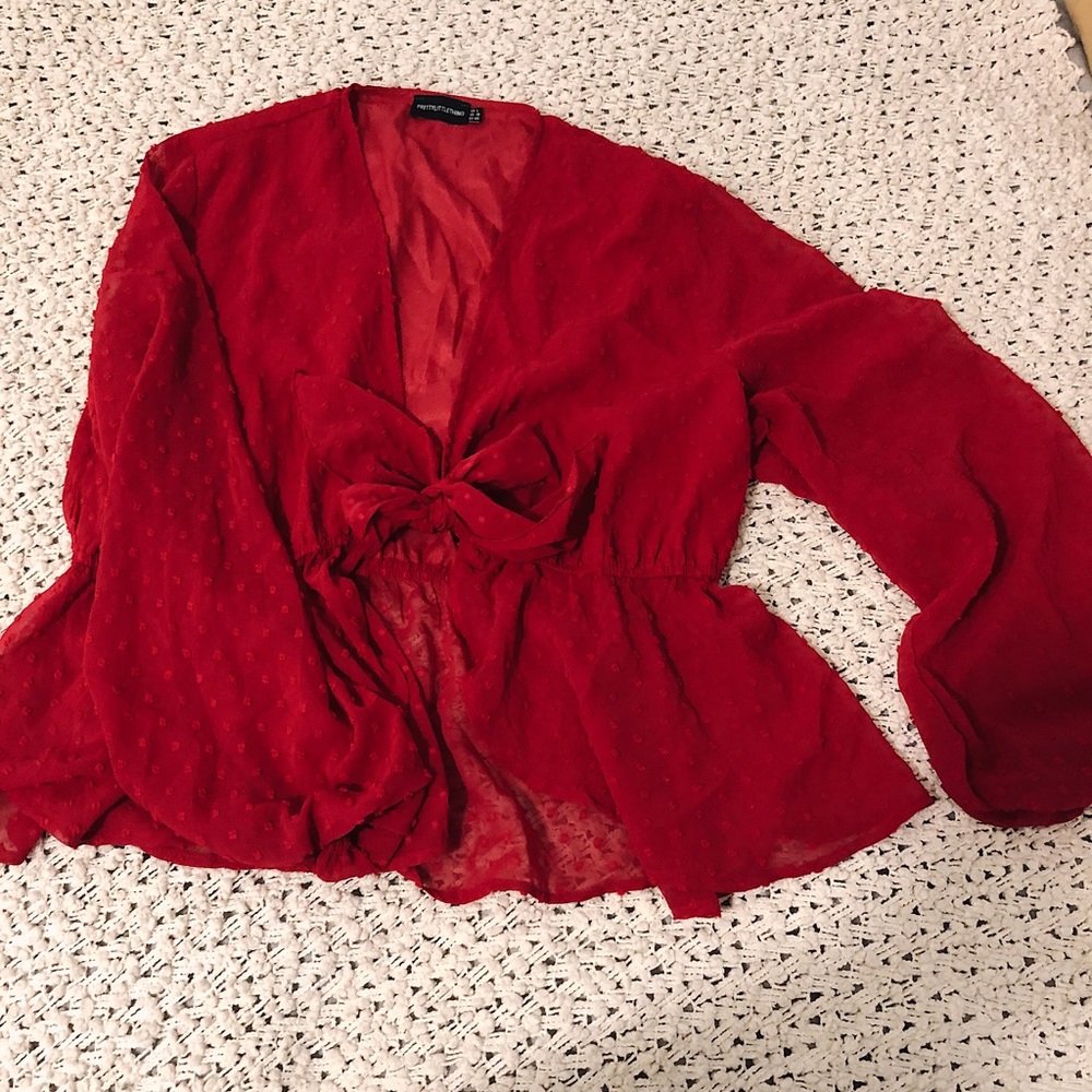 PTL Red Blouse
